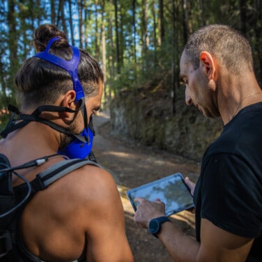 Guest and Expert testing our Signature Nutrigenomics, one of the best weight loss retreat for adults at Euphoria Retreat that tests your habits and lifestyle against your genetic code.