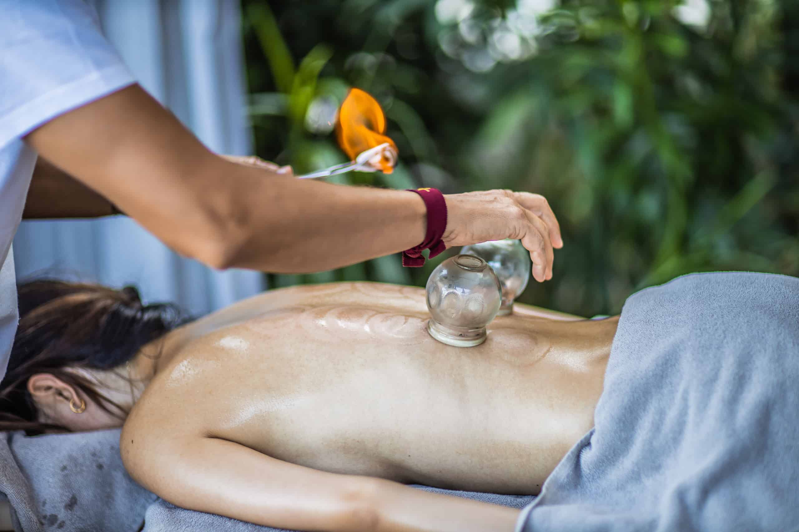 Cupping at Euphoria Retreat is one of the methods for detox in Greece