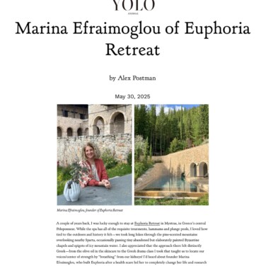 Marina Efraimoglou of Euphoria Retreat for YoloJournal.com