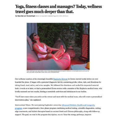 Euphoria Retreat in The Boston Globe