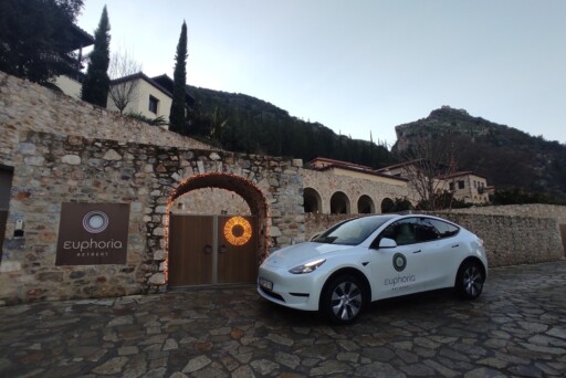 Euphoria Retreat transportation with Tesla vehicles